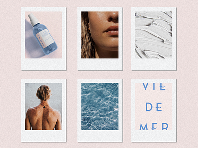 VIE DE MER 💧 branding graphic design logo skincare