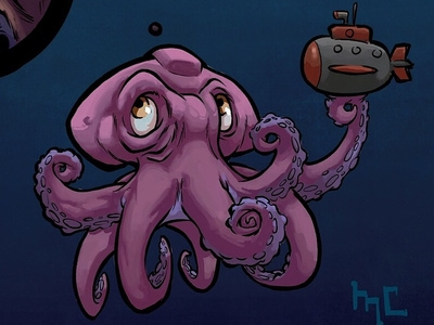 Some day... funny illustration illustration octopus procreate