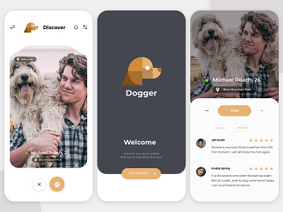 Dogger App - Summary app app design application clean dog app ecommerce interaction design interface design ios iphone light mode minimal mobile screen ui uidesign user interaction user interface ux uxdesign