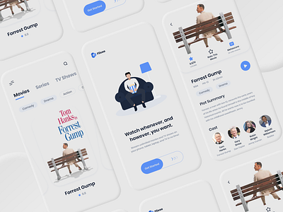 Flixoo App - Summary app app design application clean ecommerce interaction design interface design iphone minimal mobile movie app neumorphism screen ui uidesign uiux user experience user interface ux uxdesign