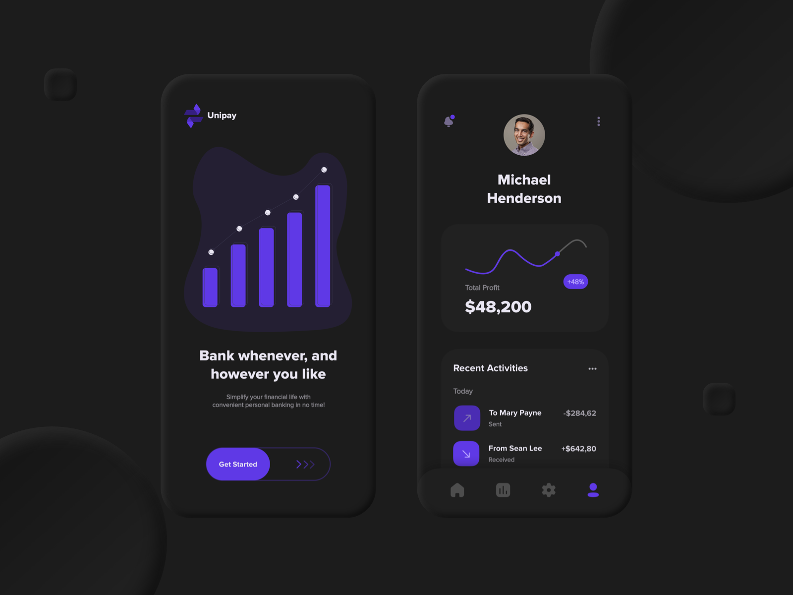 Unipay App - Part 2 by Andreas Kruszakin-Liboska on Dribbble