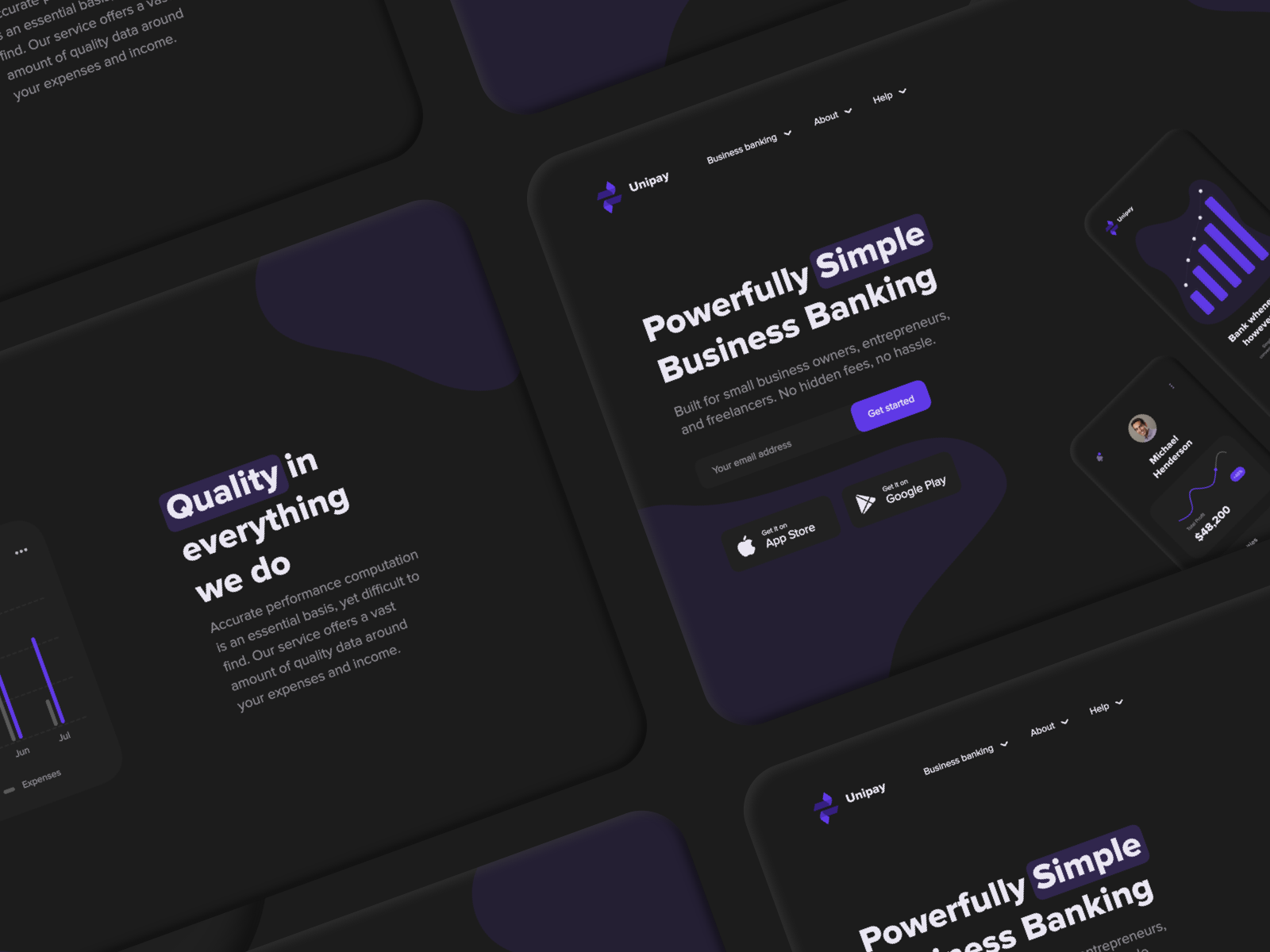 Unipay Web - Summary by Andreas Kruszakin-Liboska on Dribbble