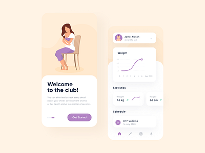 Child Health App by Andreas Kruszakin-Liboska on Dribbble