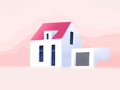 Real Estate Illustration app app design application clean ecommerce illustration interaction design interface design ios iphone minimal mobile pink screen ui uidesign user experience user interface ux uxdesign