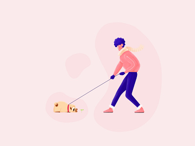 Pet Adoption Illustration app app design application clean ecommerce illustration interaction design interface design ios iphone minimal mobile pink screen ui uidesign user experience user interface ux uxdesign