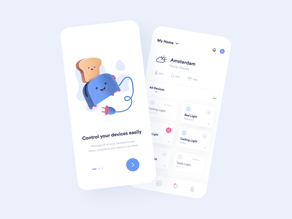 Smart Home App by Andreas Kruszakin-Liboska on Dribbble