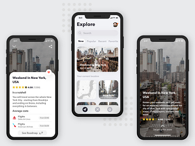 Travel App - Summary app app design application clean ecommerce interaction design interface design ios iphone minimal mobile screen travel travel app ui uidesign user experience user inteface ux uxdesign