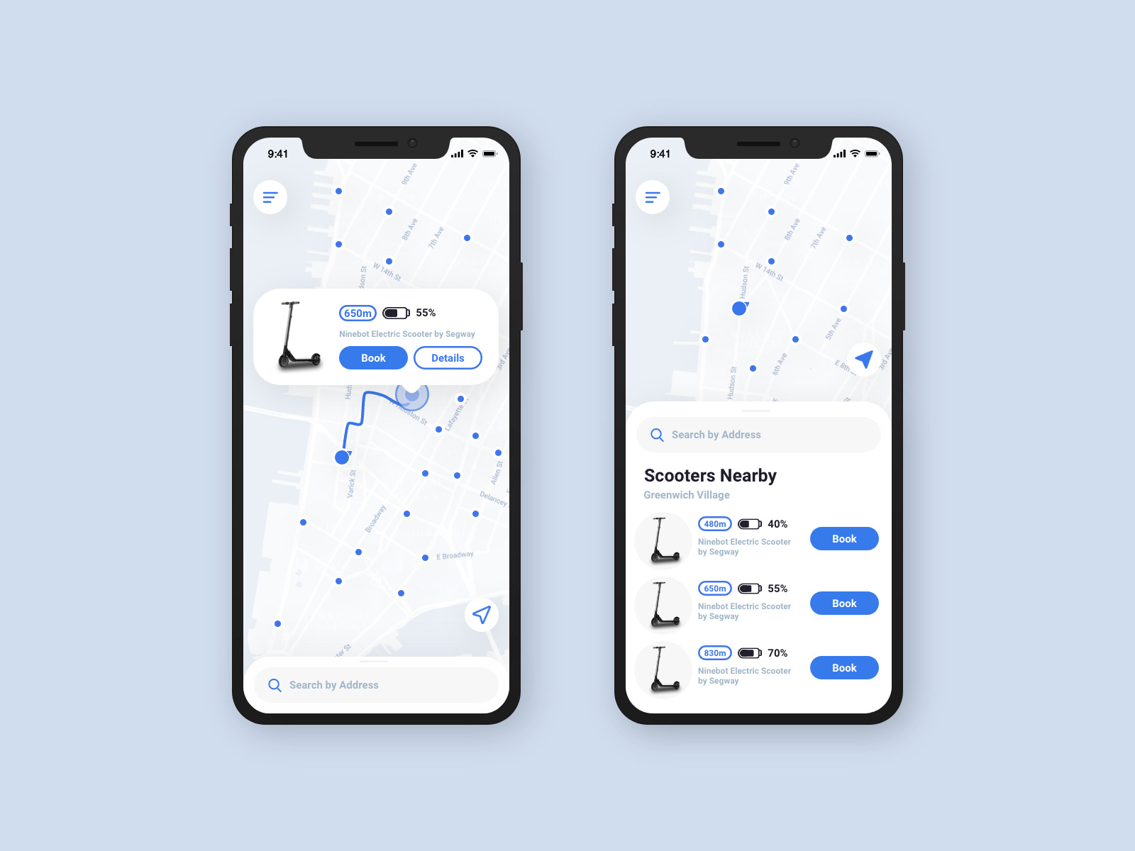 Scooter Rental App by Andreas KruszakinLiboska on Dribbble