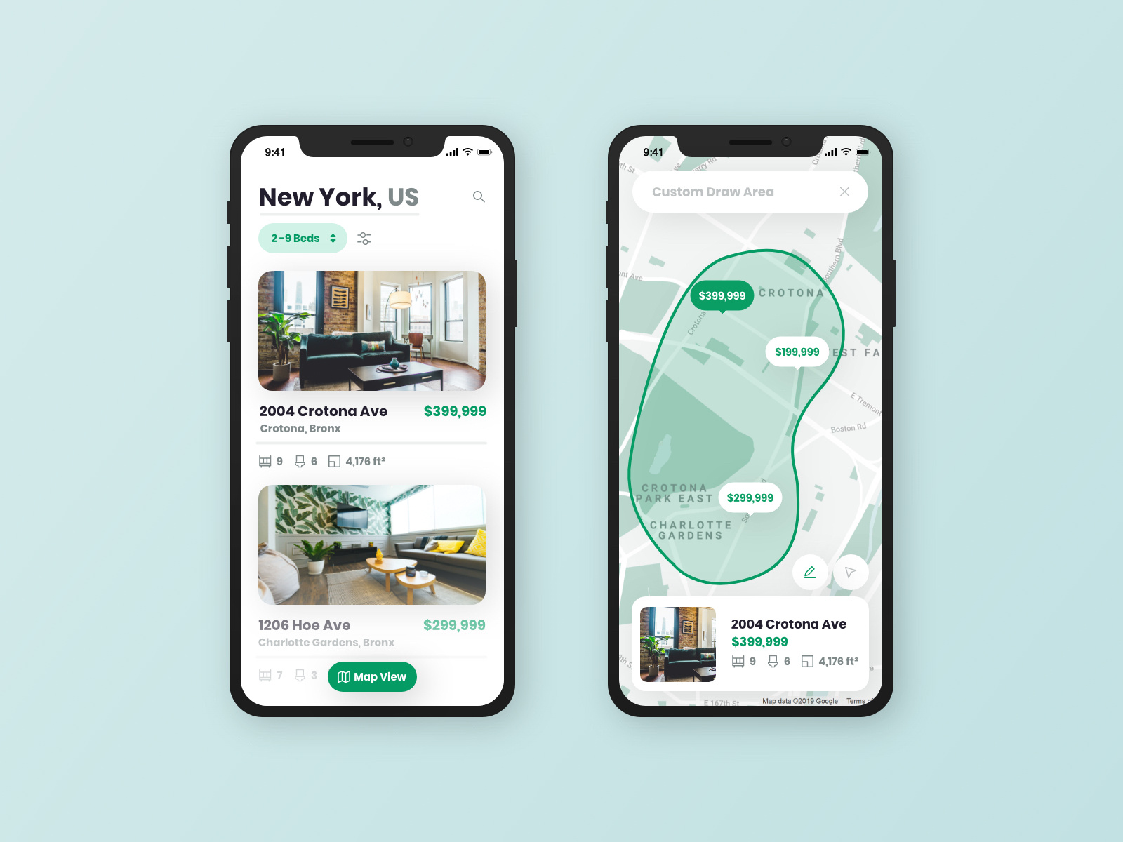Real Estate App by Andreas KruszakinLiboska on Dribbble