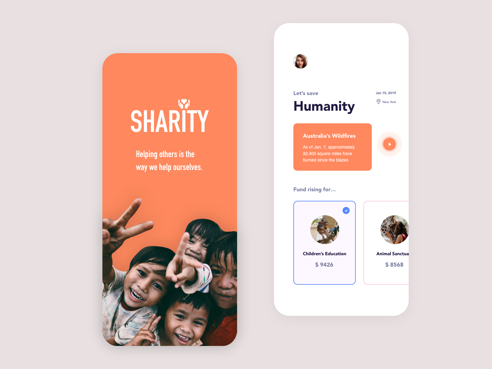 Charity App By Andreas Kruszakin-Liboska On Dribbble