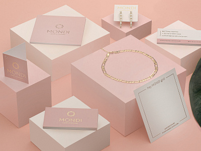 Mondi Luxury Accessories art direction brand brand identity branding design fashion jewelry logo photography stationery