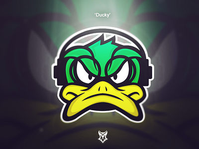 Ducky design illustration logo
