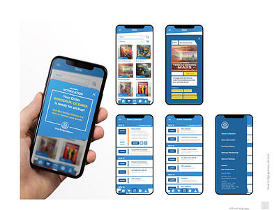 Blue Bridge Games Rebrand Concept // App Design app branding graphic design phone rebrand ui ux