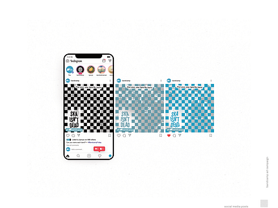 Ska Isn't Dead ...On Bandcamp ad advertisement band bandcamp checkerboard design graphic design indie instagram marketing music phone ska social media