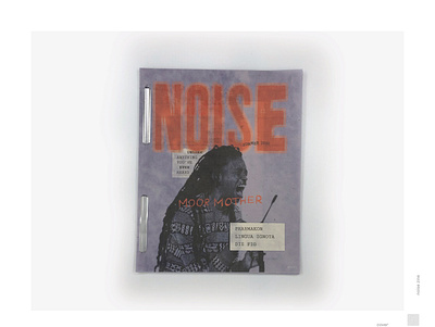 NOISE // Issue #1 Cover editorial experimental graphic design indie layout magazine music noise publication texture zine
