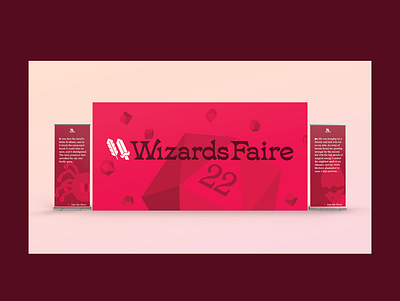 Wizards Faire // TTG Event Entry Sign board game branding dungeons and dragons environmental fantasy graphic design rebrand wayfinding