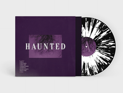 Haunted Album Cover | Static Color Vinyl album cover branding design graphic design music music design packaging rebrand vinyl