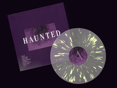 Haunted Album Cover | Glow-in-the-Dark Splatter album art album cover branding design graphic design music music design packaging rebrand vinyl