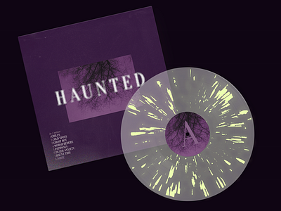 Haunted Album Cover | Glow-in-the-Dark Splatter