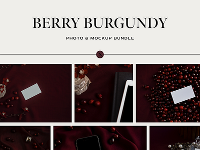 Berry Burgundy Photo & Mockup Bundle bundle device mockup mockup mockup design mockup psd mockups photos print mockup stock photography stock photos