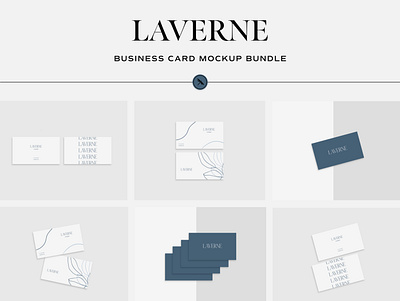 Laverne - Business Card Mockup Bundle for Adobe XD adobe xd adobexd business card business card mockup clean mockup modern print mockup rounded business card simple