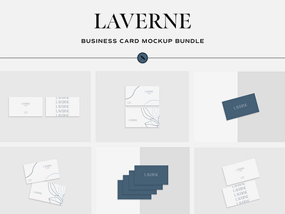 Laverne - Business Card Mockup Bundle for Adobe XD