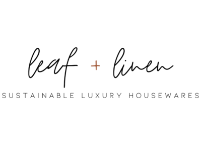 leaf + linen sustainable luxury housewares brand concept brand concept brand design branding branding concept calligraphy design logo typography wordmark wordmark logo