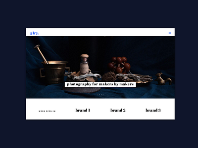 Glry | Website Design brand design branding design divi photoshop template web design website wordpress wordpress design wordpress development
