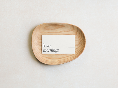 Love, Mornings Logo + Business Card