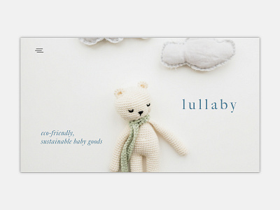 lullaby | web design concept branding design concept ecommerce simple sustainable user friendly ux web design web designer web development websites