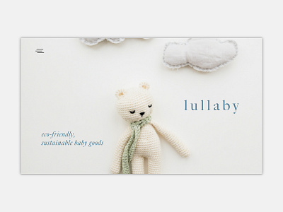 lullaby | web design concept