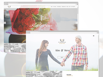 Amorous - Wedding Muse Template adobe muse one pager wedding template