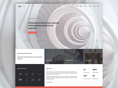 Altius | One Page Architecture Template architecture html webdesign website template