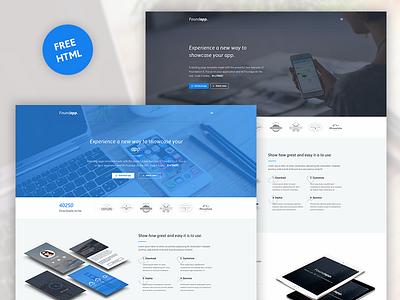 Foundapp - FREE App Landing Page