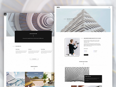 Gem - A Minimalist Template for Architects architecture creative minimal parallax photography portfolio themeforest web design