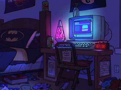 90's Bedroom by Daniel Dufford on Dribbble