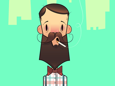 Hipster character design hipster illustration illustrator vector