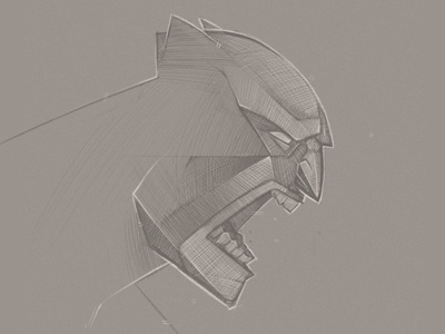 Batman Sketch batman character design cintiq digital digital painting illustration photoshop process sketch wacom
