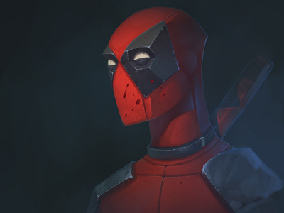 Deadpool 2d character design comics deadpool digital digital art digital painting fanart illustration marvel photoshop wacom