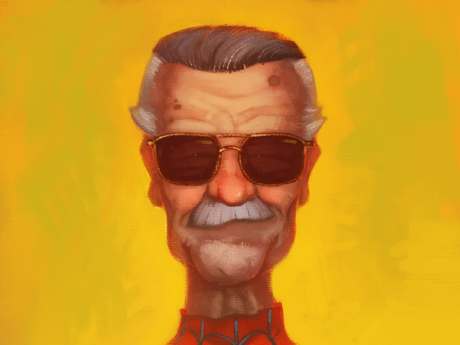 Stan Lee character characterdesign illustration marvel portrait stan lee superhero
