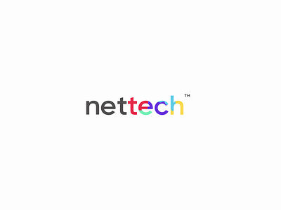 Nettech LLC color company development logo net tech ui uiux