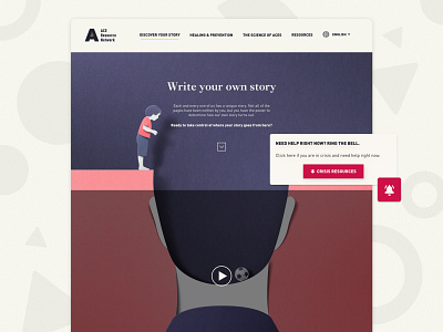 ACEs Number Story aces campaign campaign design design elementor illustration ui ux web design website wordpress