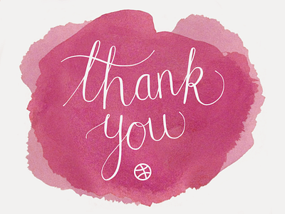 Thank you for my invite calligraphy lettering thank you watercolour