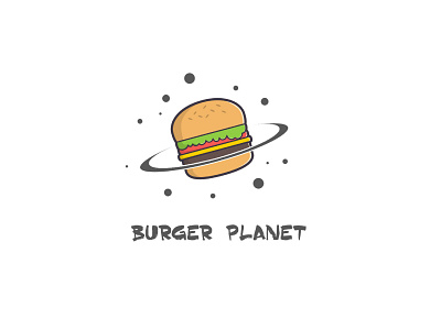Burger Planet Logo branding burger burger logo burgers design food food logo logo logodesign logos simple logo
