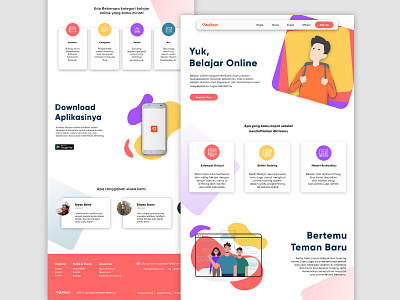 Online Education Learning Landing Page (EduFlash)