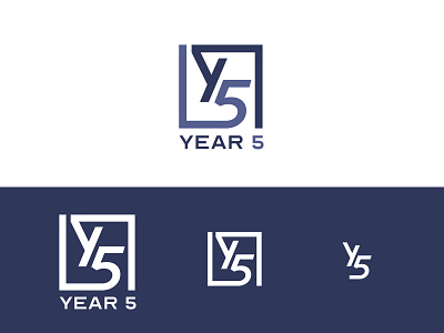 Logo Year 5 branding design flat logo logo a day logo maker logodesign responsive logo simple logo