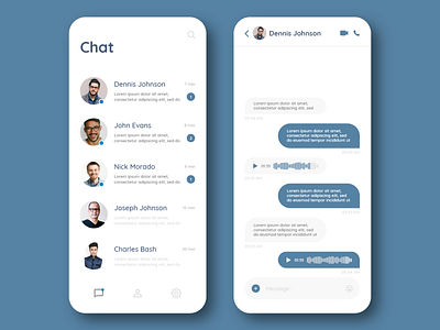 Chat App design ui ux