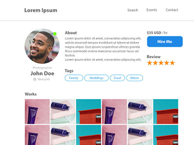 Daily UI#06 [ User Profile ] daily ui daily ui challenge design ui web