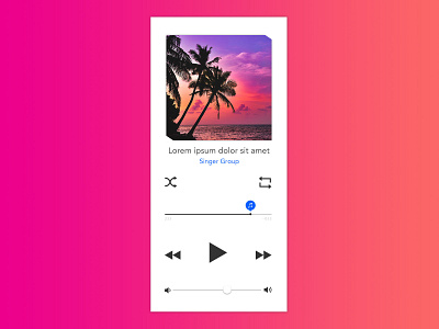 Daily UI#09 [ MusicPlayer ] app daily ui daily ui challenge design ui