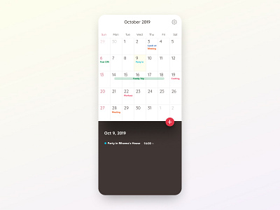 Daily UI#38 [ Calendar ] calendar calendar 2019 calendar app calendar design calendar ui daily ui daily ui challenge design figma ui web